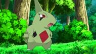 Larvitar as it appears in the anime (Image via The Pokemon Company)